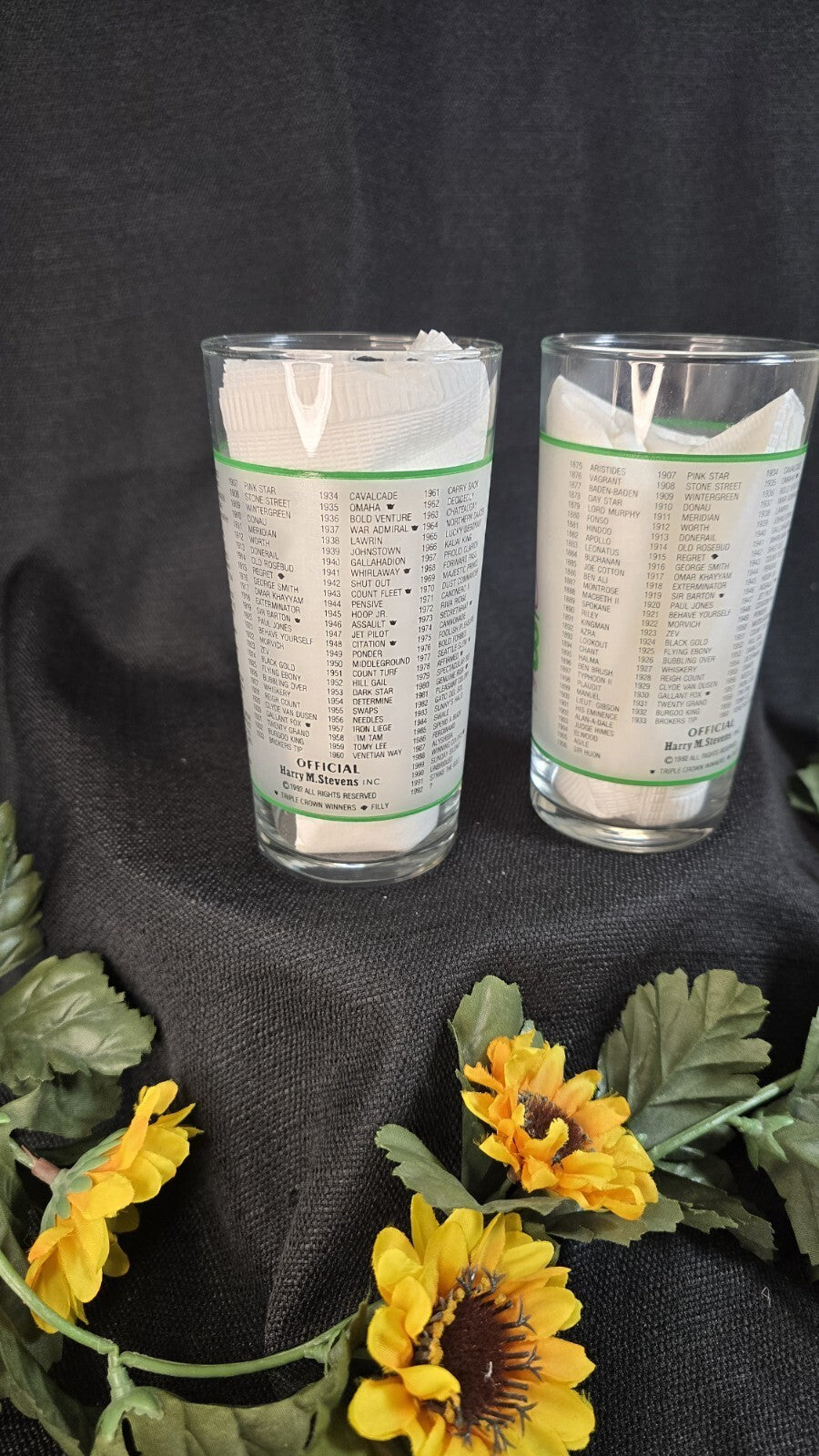 Kentucky Derby Glass Souvenir Churchill Downs Horse Race 118th Running 1992