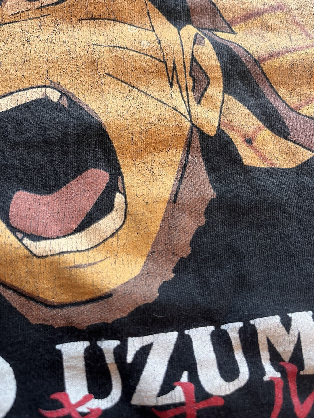 Naruto Shippuden UZUMAKI T- Shirt Youth   Medium black Vintage