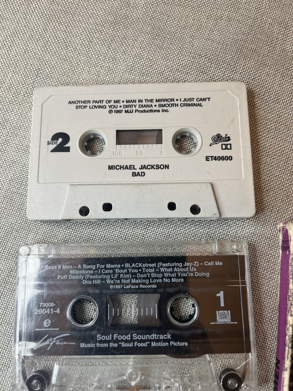 collection of audio cassette tapes from the 1980s and 1990. Mostly Singles