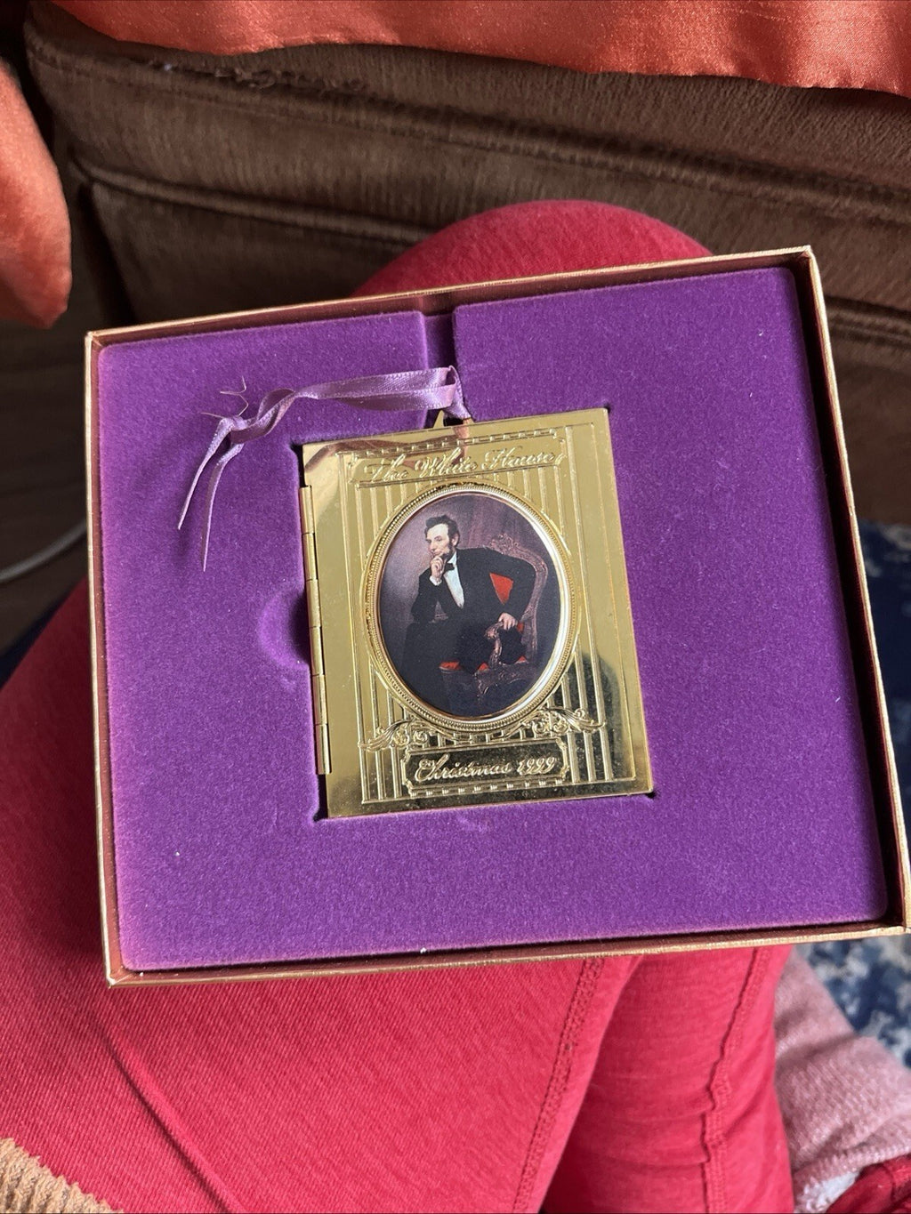 The White House Historical Association Abraham Lincoln 1999 Christmas Ornament