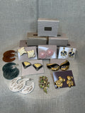 vintage avon collection of jewelry. 9 Pairs Of Earrings And One Brooch.