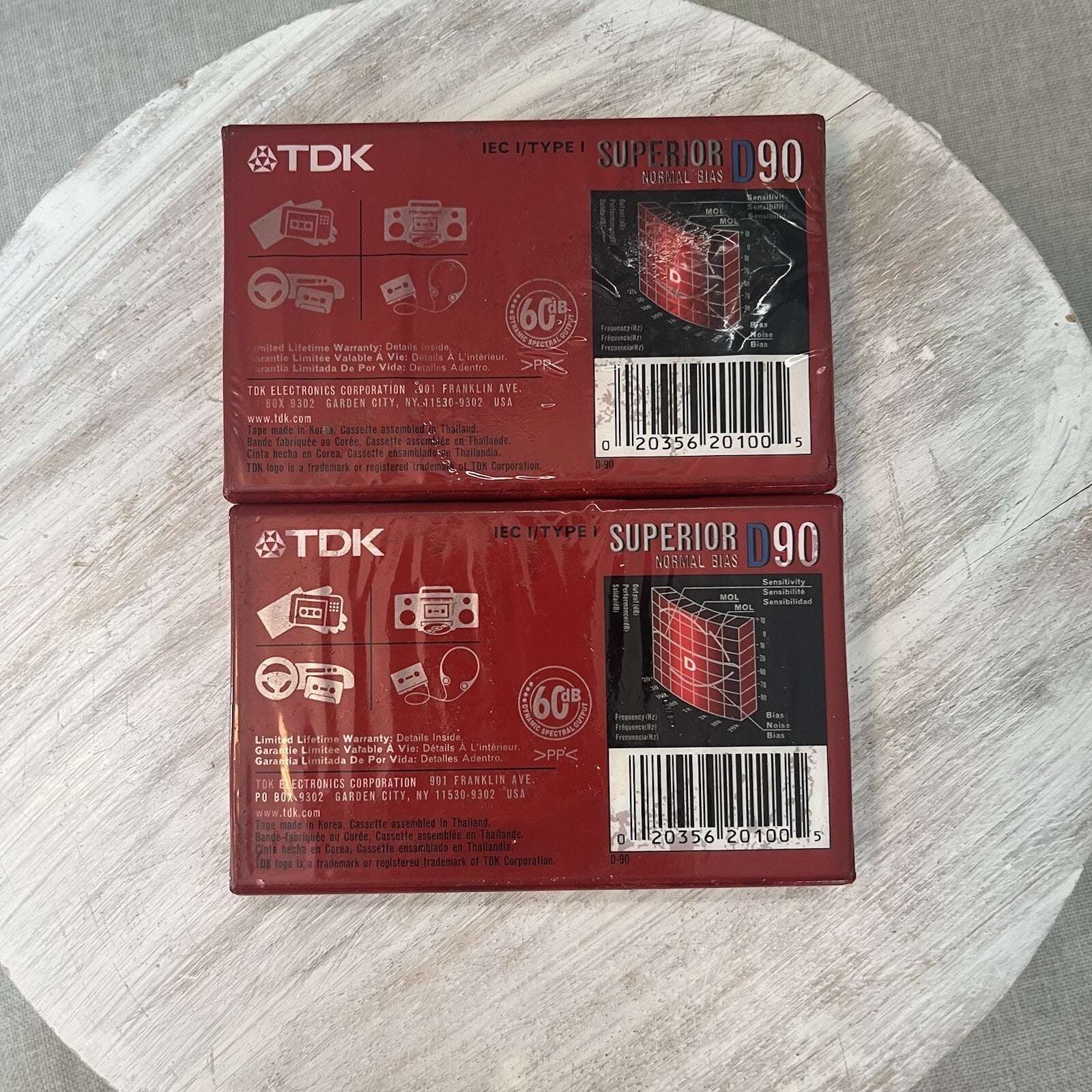 TDK D90 Standard Audio Cassette (A00808-20) Rcr Audio Cassette Tape