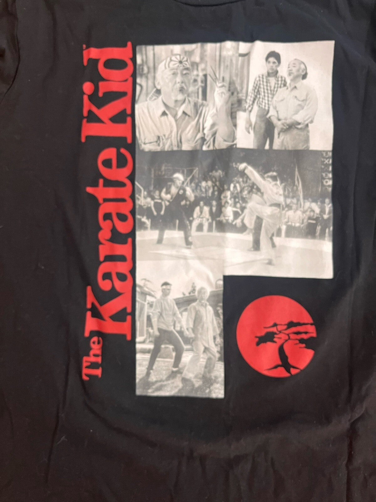 Chemistry The Karate Kid Movie Graphic Tee Black Long Sleeve T-Shirt Men's XL