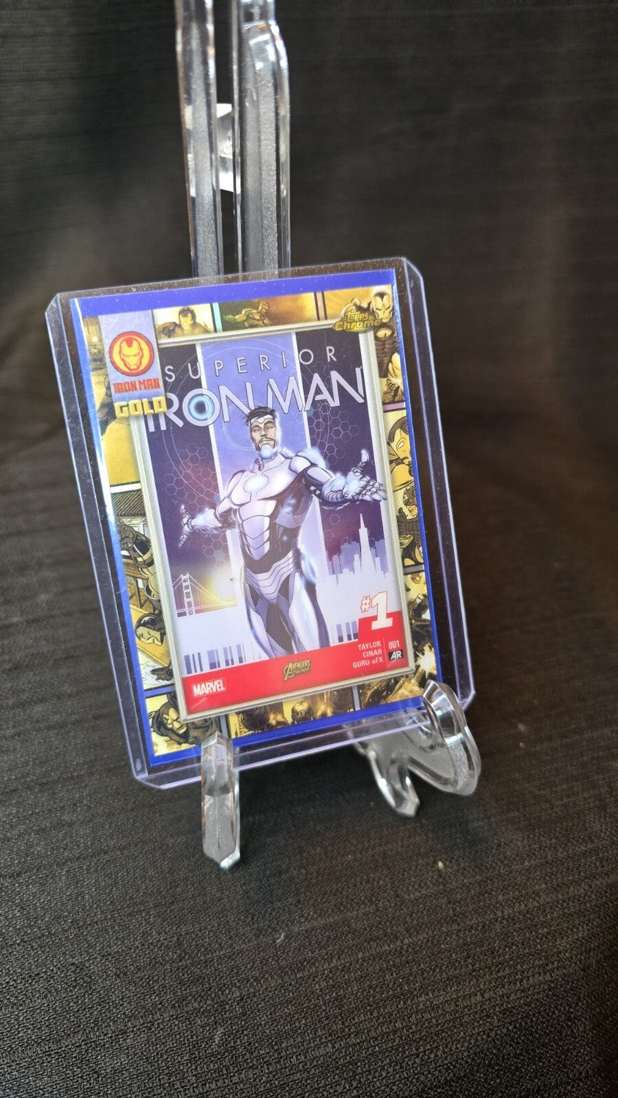 Iron Man 2025 Topps Chrome MARVEL Iron Man Gold Card #IM-10