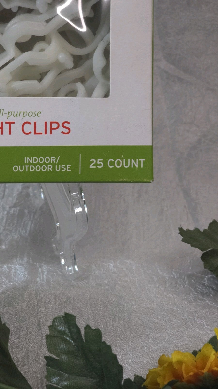 25 Light Clips for Mini, Rope, LED, Icicle, C-7, C-9, etc., Christmas Lights NEW