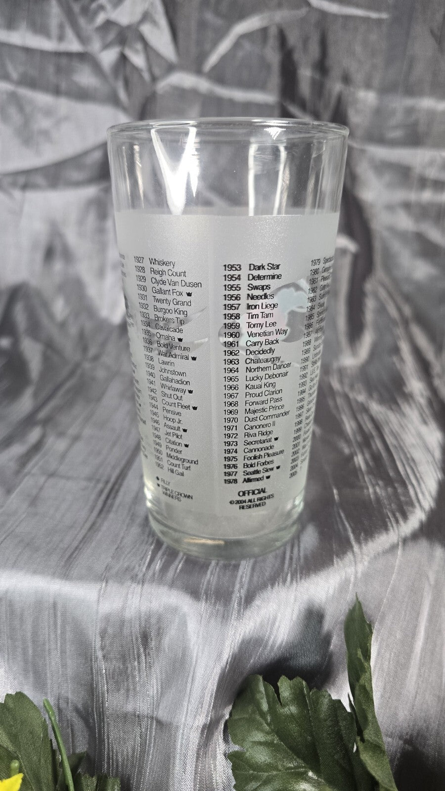 2005 Kentucky Derby Souvenir Churchill Downs Mint Julep Glass 131st Running