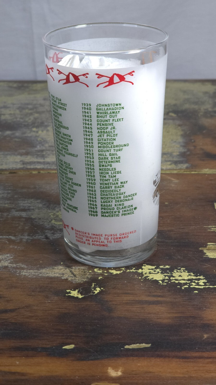 Vintage 1970 Kentucky Derby Official MINT Julep Glass - Churchill Downs M896
