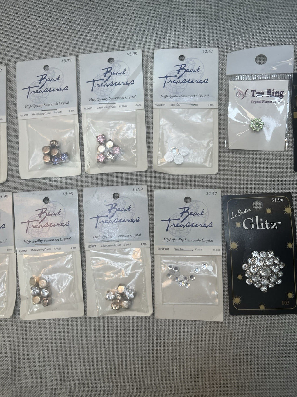 Bead Treausres high qualities Swarovski crystals Asst Packages,