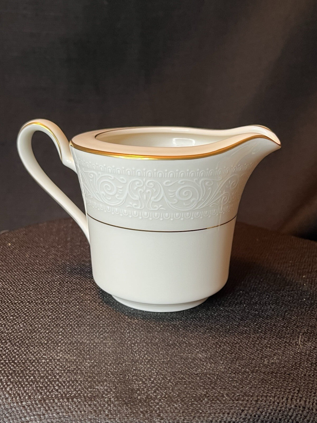 Noritake China Ivory Color Creamer Tulane Pattern 7562