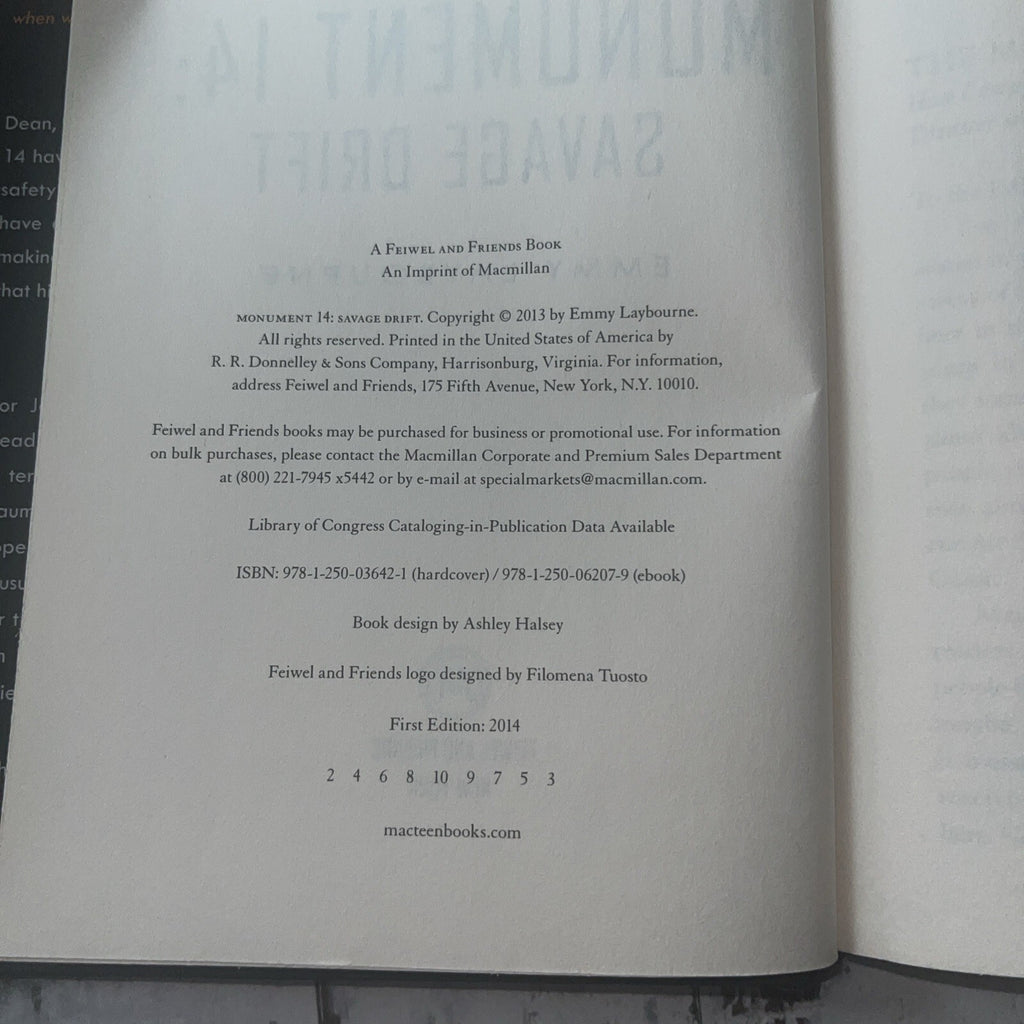 Monument 14: Savage Drift (Monument 14 Series) - Hardcover And Softcover