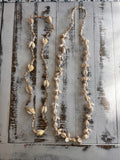 Vintage Sea Shell Necklace Summertime Beach Wear Jewelry. 2 necklaces Cowrie