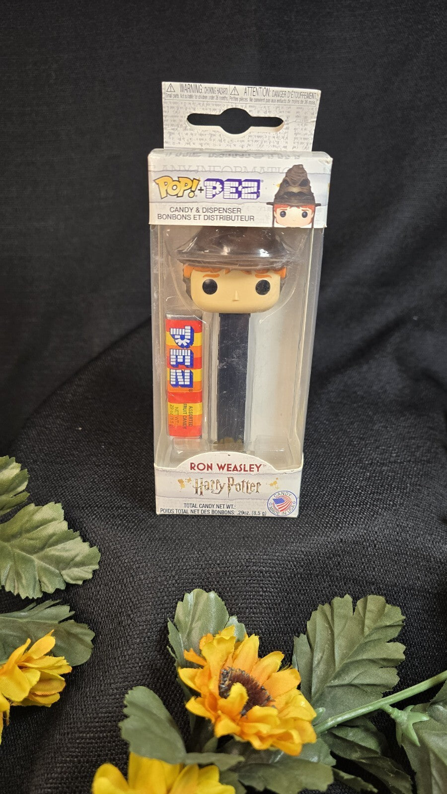 Pez Dispenser Pop! Harry Potter Ron Weasley with Candy NEW