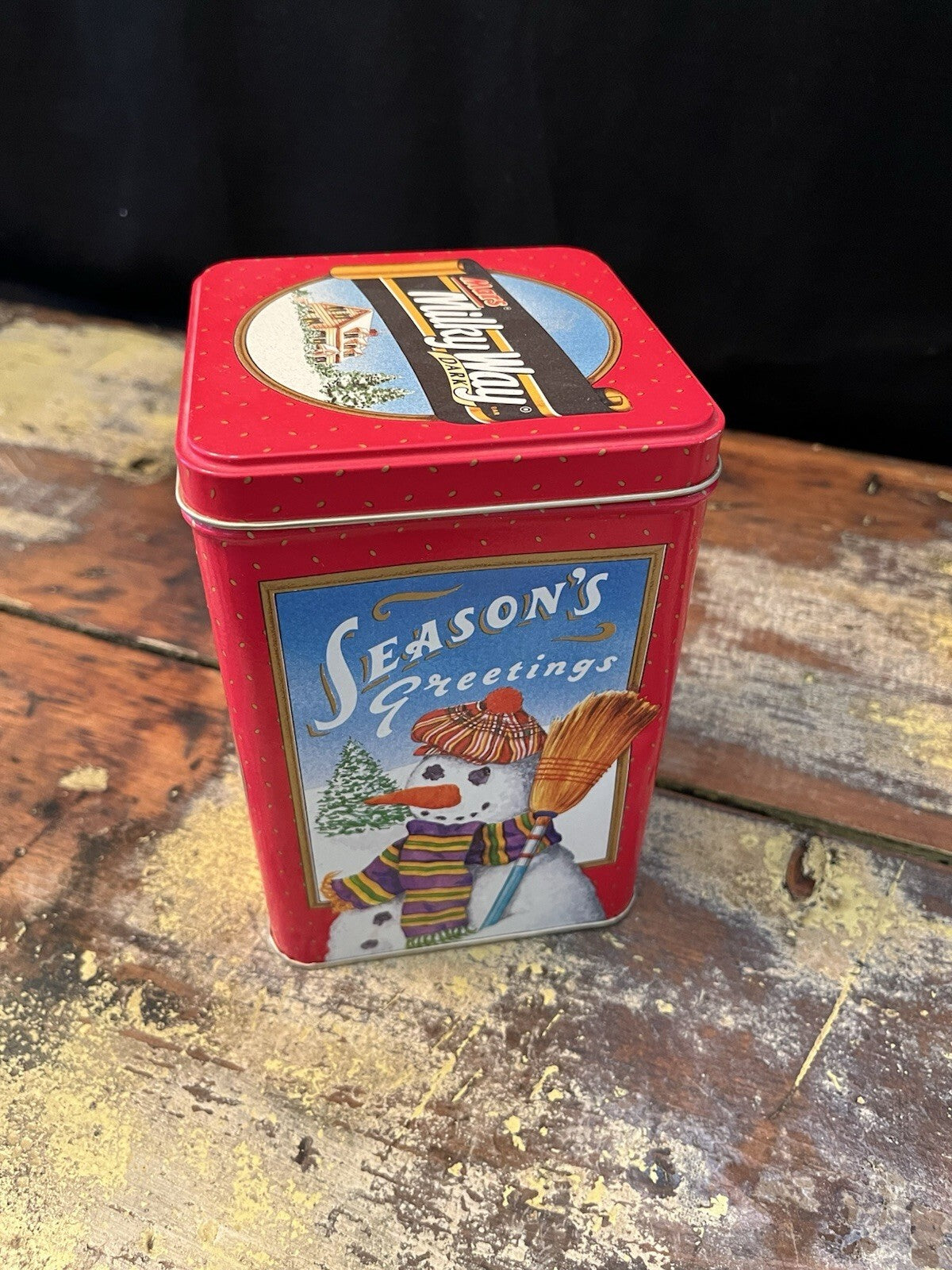 1990 Vintage Mars Milky Way Dark Chocolate Collectible Tin