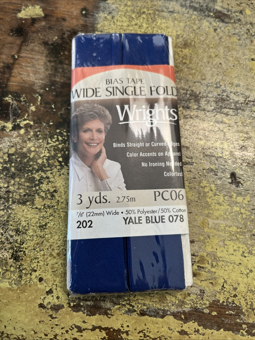 WRIGHTS WRI117-202.78 WRI117-202 78 BIAS TAPE WIDE SINGLE FOLD 3YD YALE
