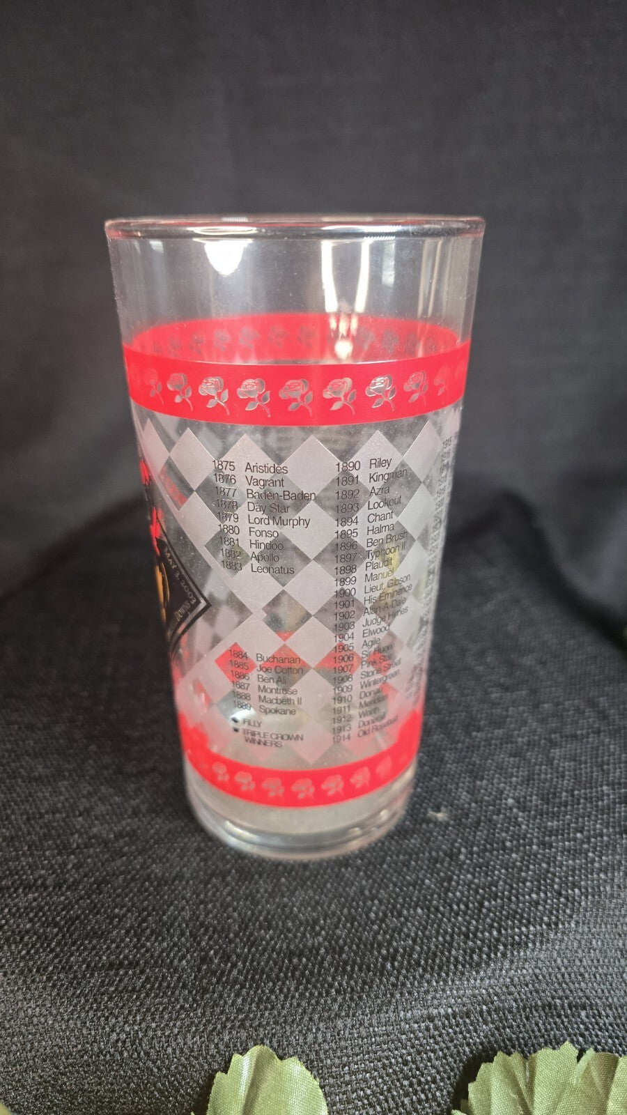 2003 Kentucky Derby Mint Julep Glass Bar Glass Commemorative of the 129th