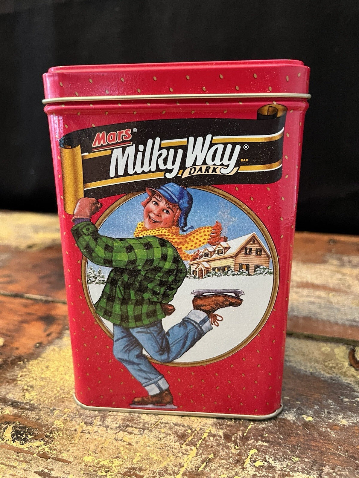 1990 Vintage Mars Milky Way Dark Chocolate Collectible Tin