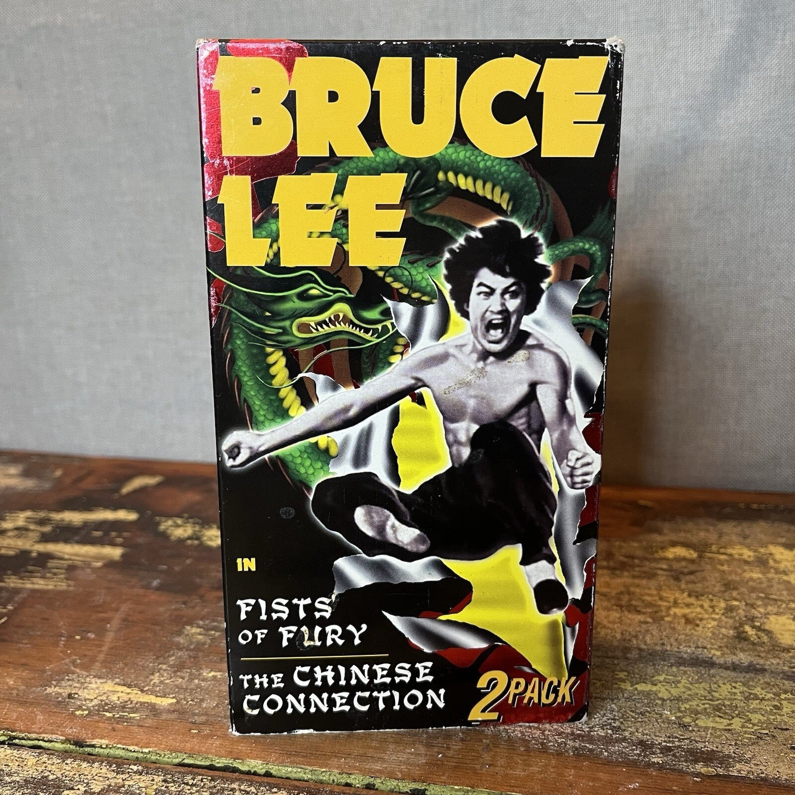 VHS collection of Bruce Lee videos. Package is not in perfect condition.