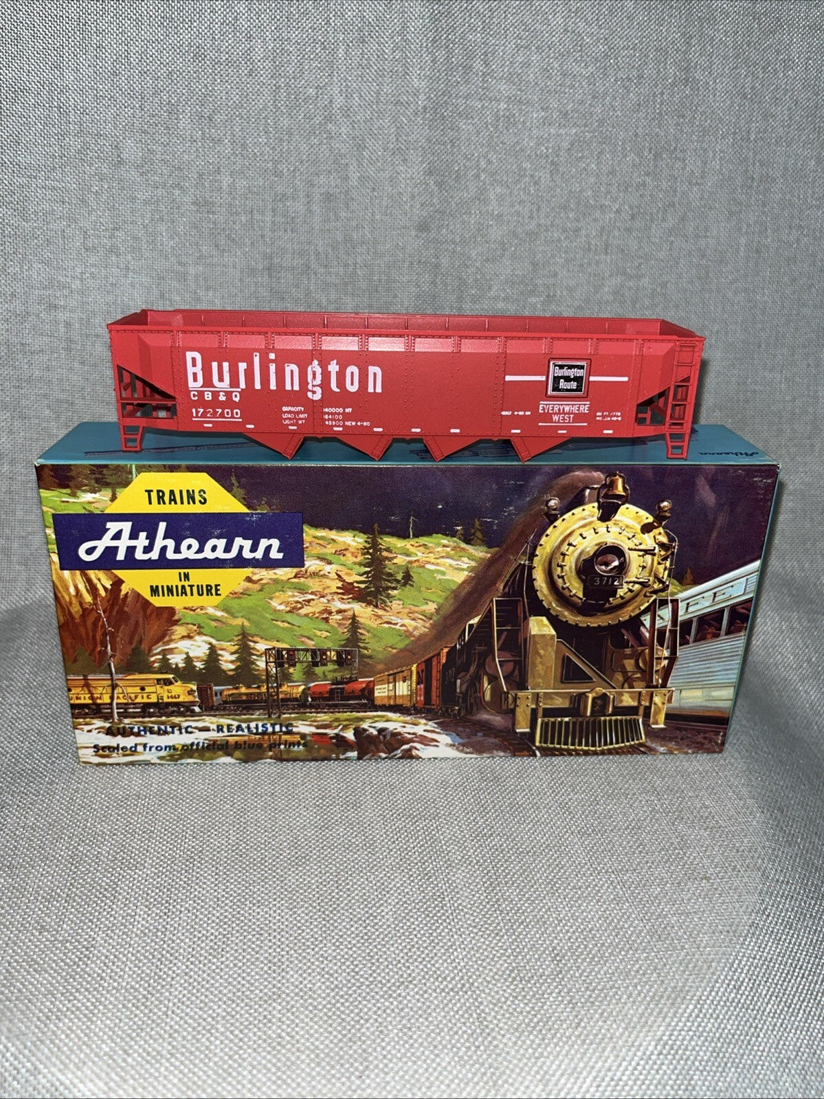 ATHEARN HO 1754 BURLINGTON  HOPPER  CAR KIT UNBUILT 172700