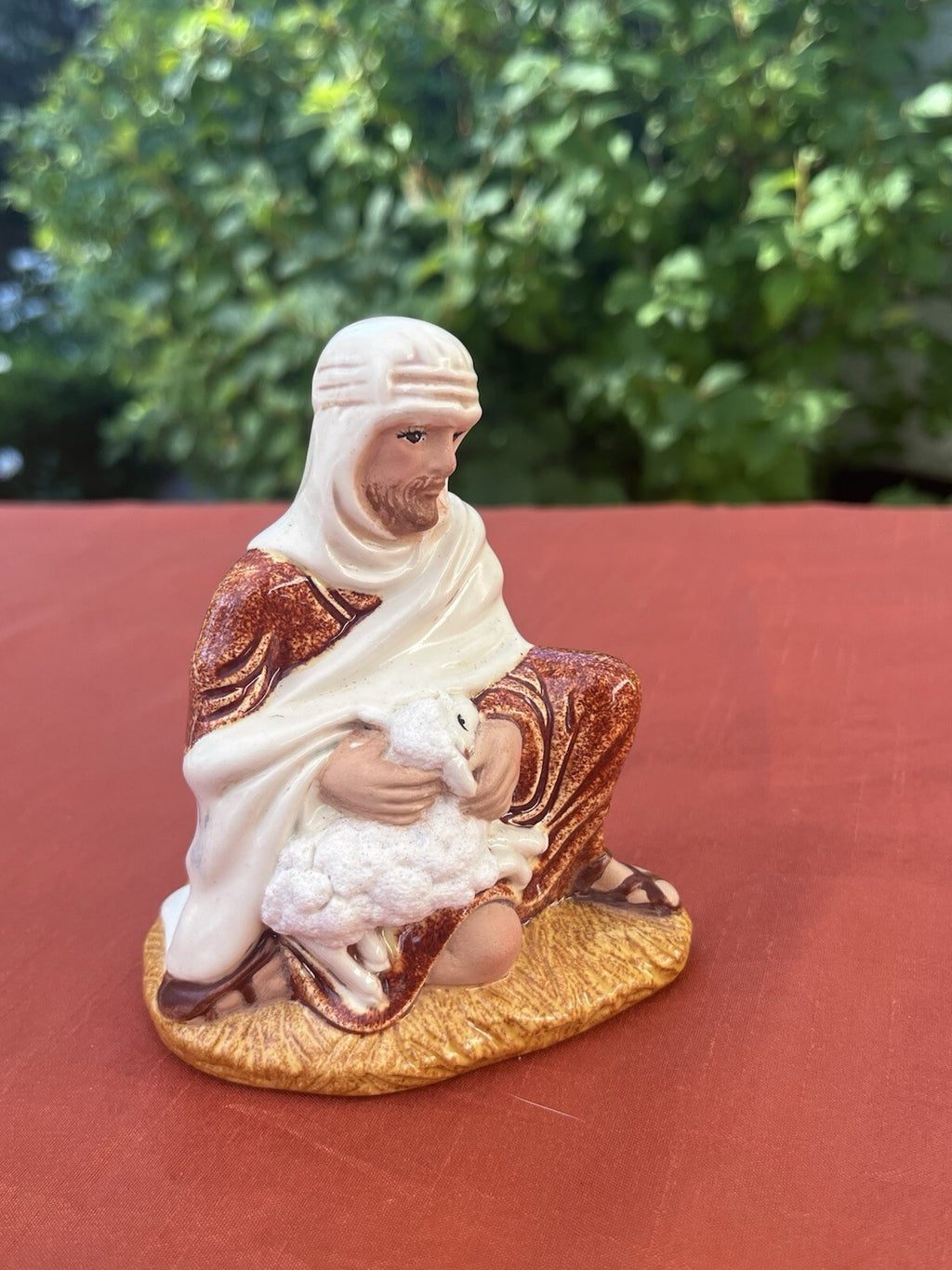 6-Piece Nativity Set Shepherd Lamb Sheep Ox Figurines 4 in Multicolor