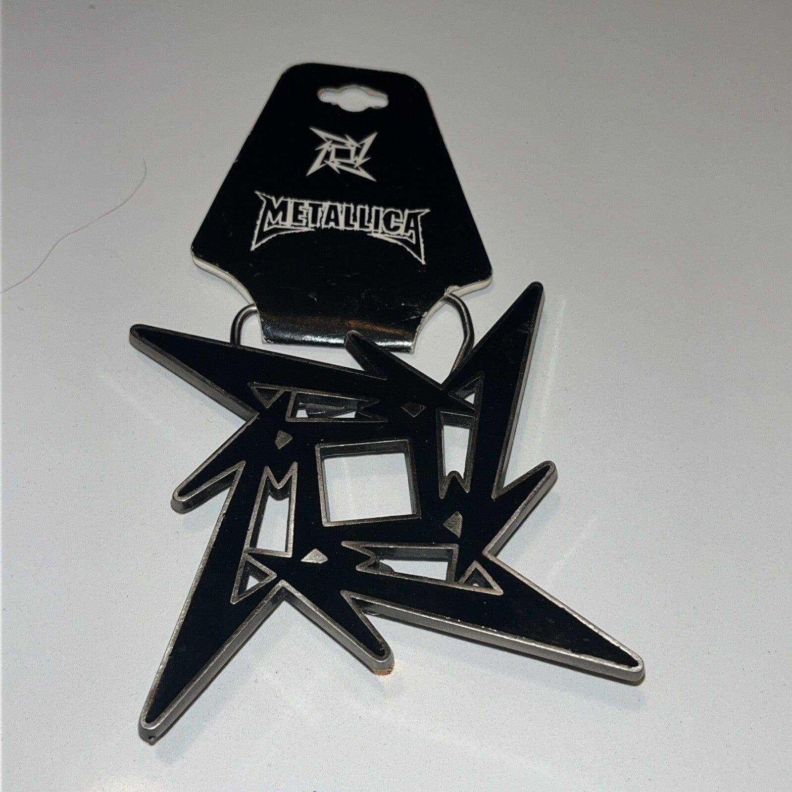 Rare Metallica Bravado 2005 New Ninja Star Classic Heavy Metal Belt Buckle