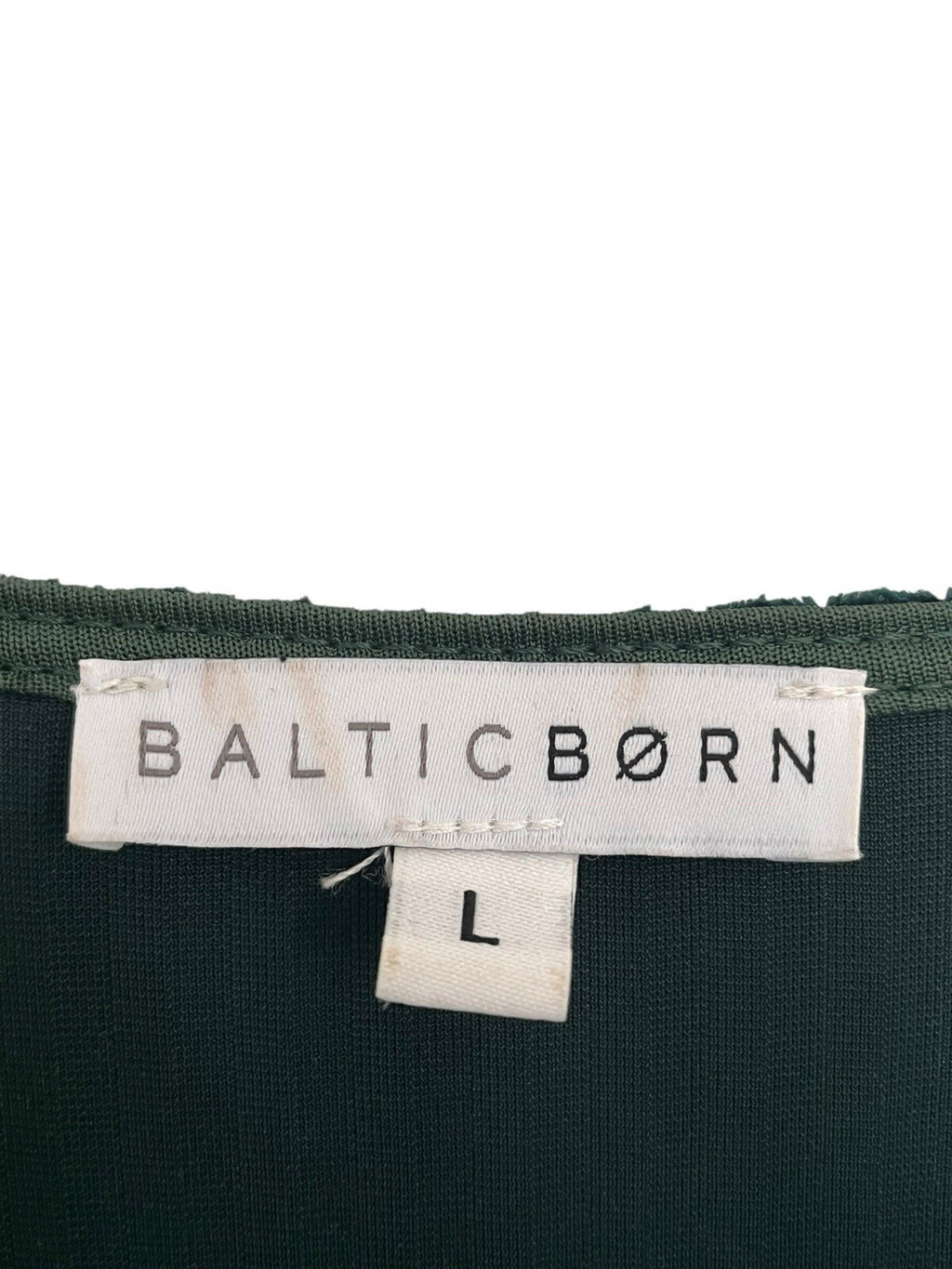 Baltic Born Andi Ribbed Velvet Wrap Dress in emerald green