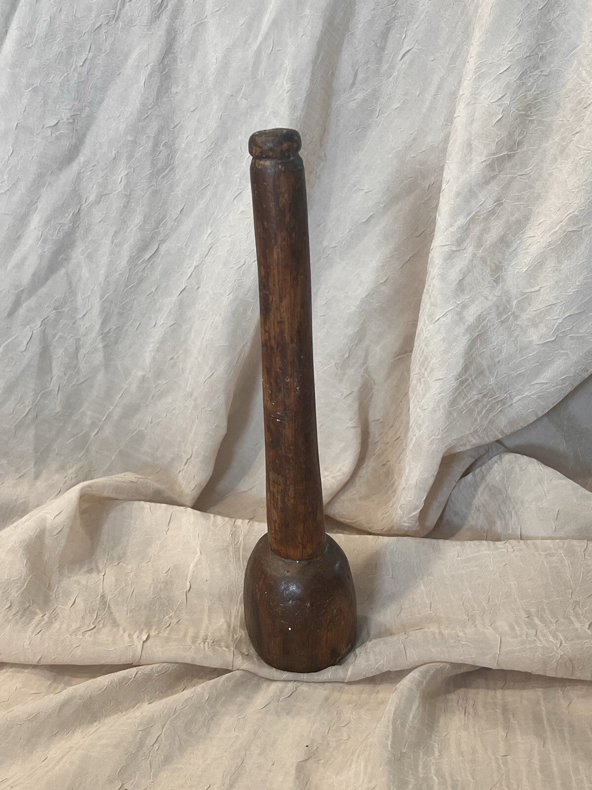VINTAGE WOODEN FOOD/POTATO MASHER 11" LONG