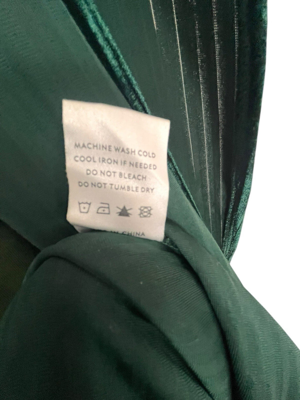 Baltic Born Andi Ribbed Velvet Wrap Dress in emerald green