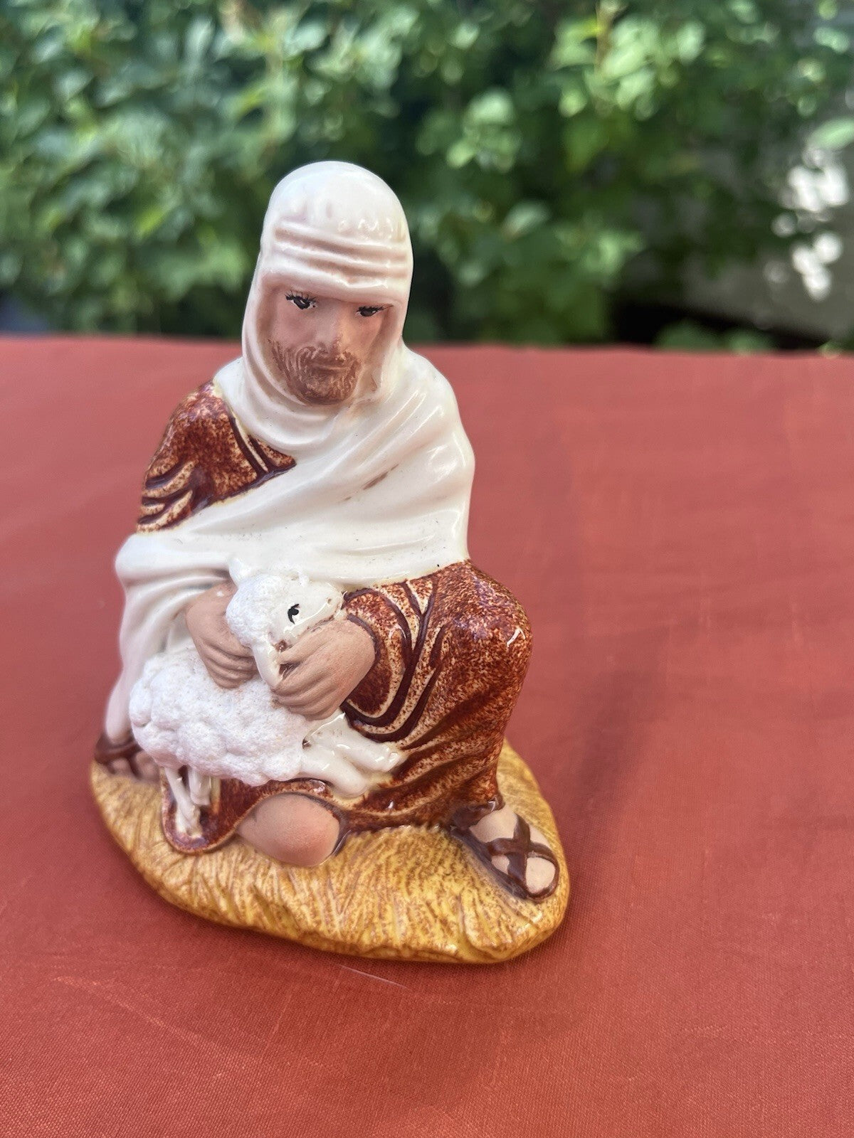 6-Piece Nativity Set Shepherd Lamb Sheep Ox Figurines 4 in Multicolor