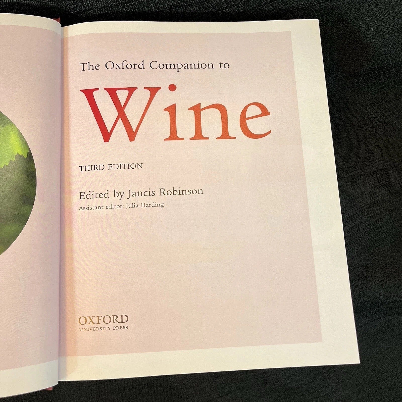 Oxford Companion to Wine, 3e by Jancis Robinson (2006, Hardcover)