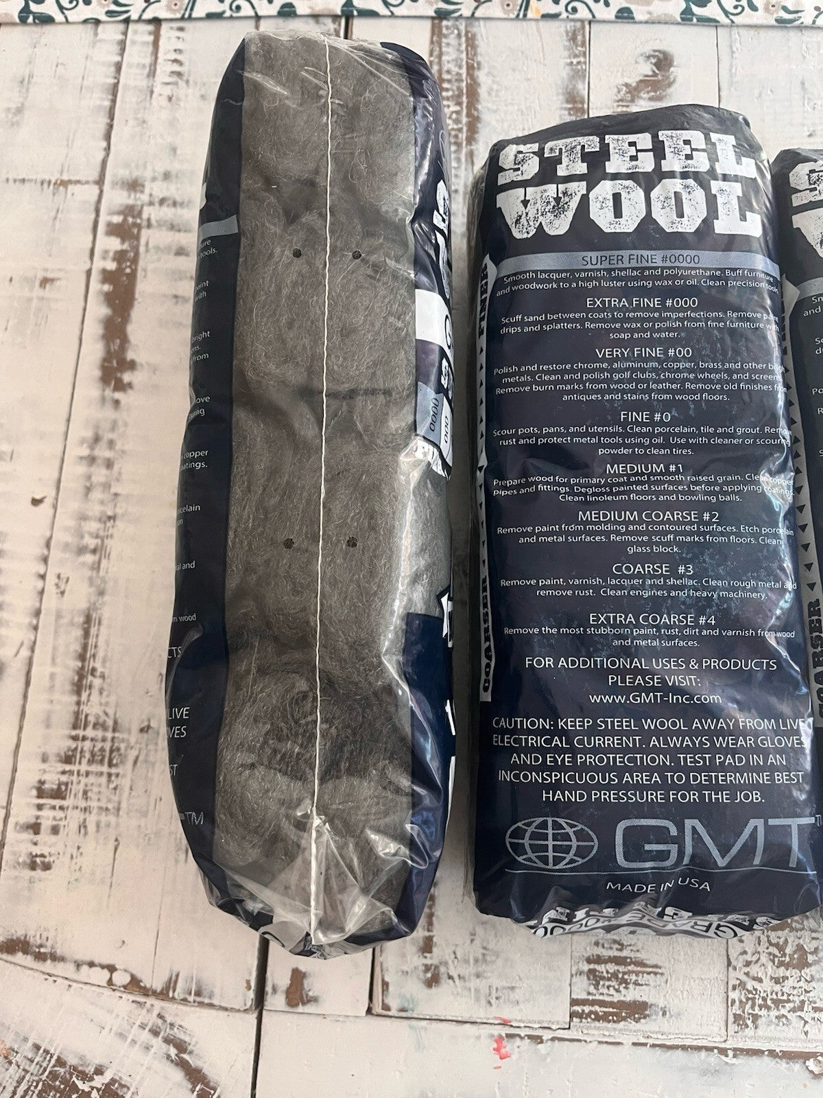 GMT Super Fine Steel Wool #0000 Pack Of 4 62 Total Pads, Made In USA