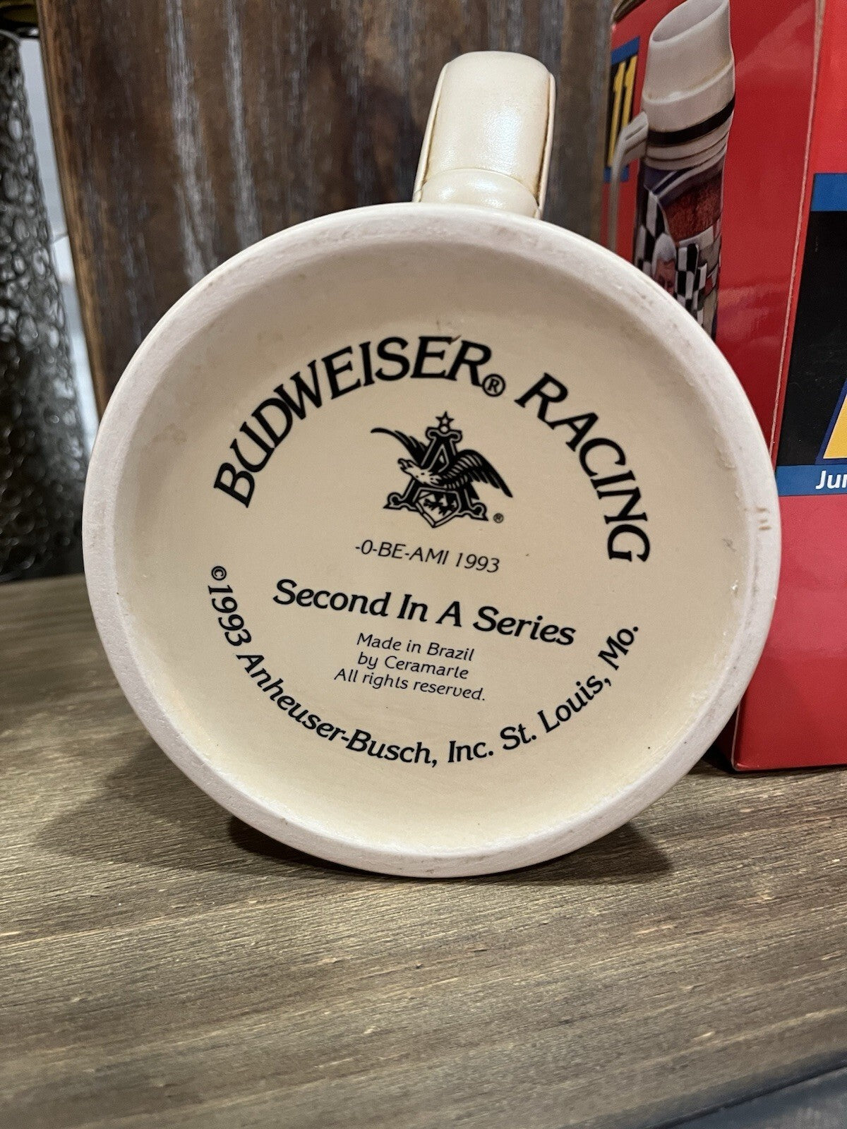 Budweiser limited edition Stein, Bill Elliot And Junior Johnson #11 Racing Team