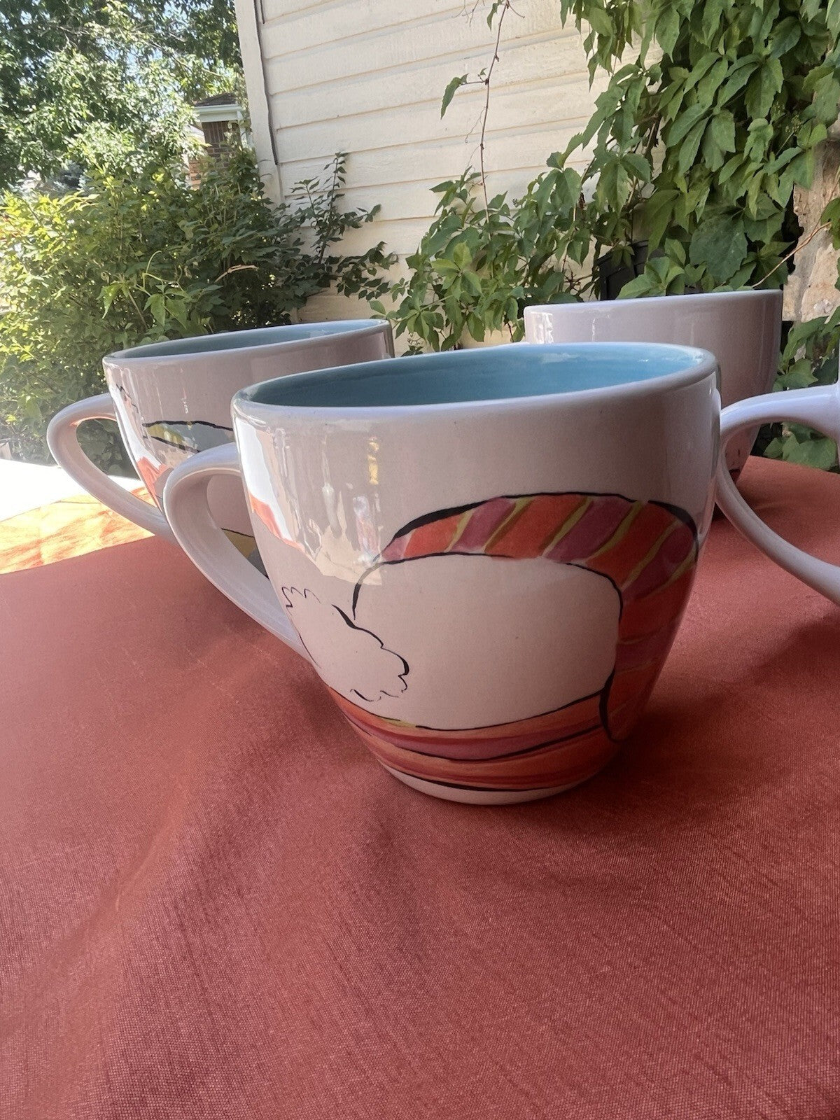 Set Of 4 Snowman Mugs By Rosanna