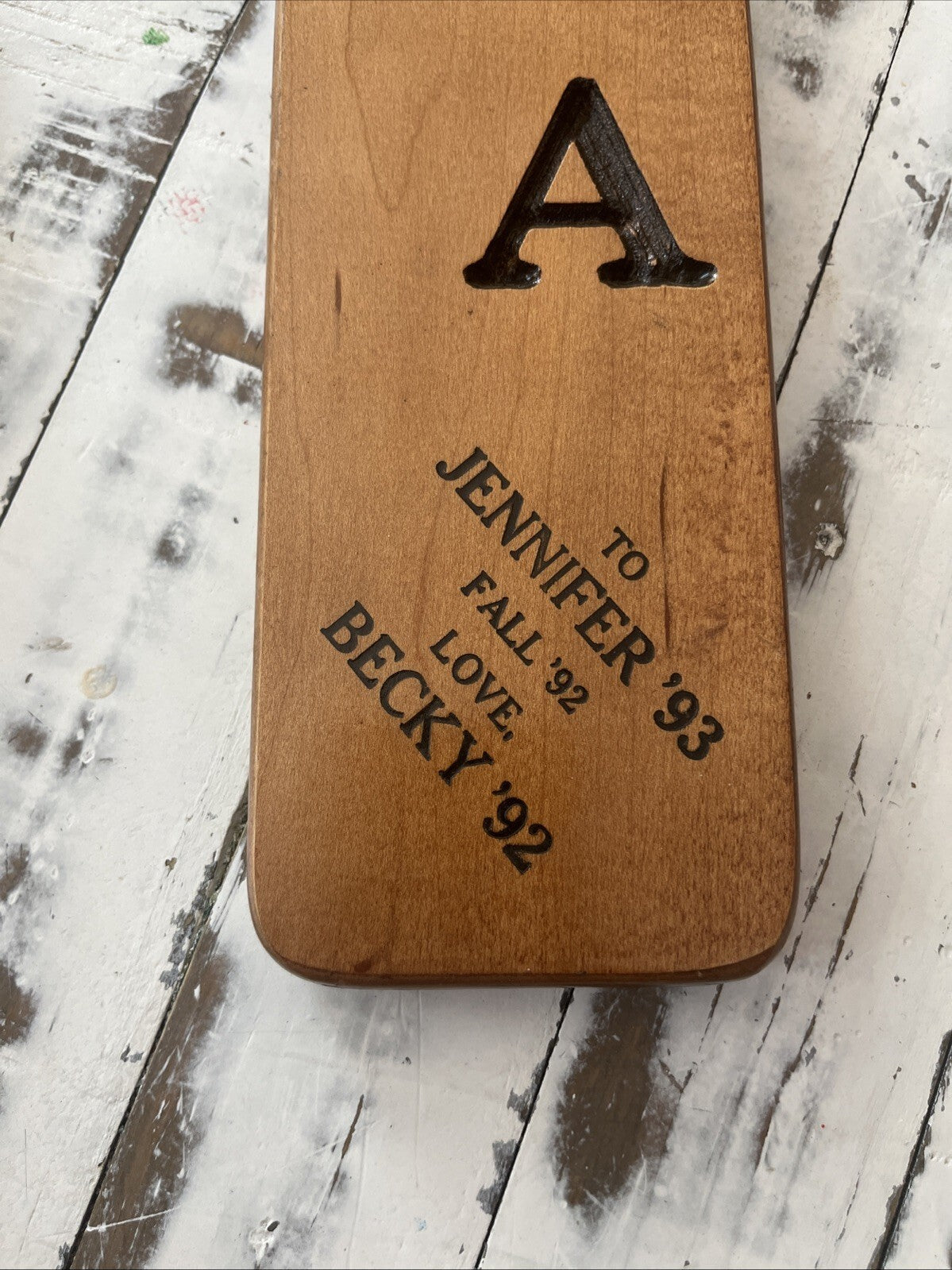 1990’ AEA Western Illinois University Wood Pledge Paddle.