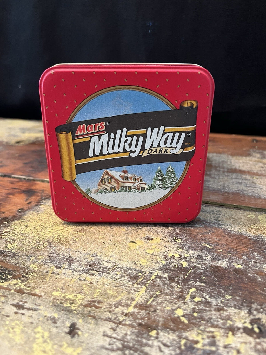 1990 Vintage Mars Milky Way Dark Chocolate Collectible Tin