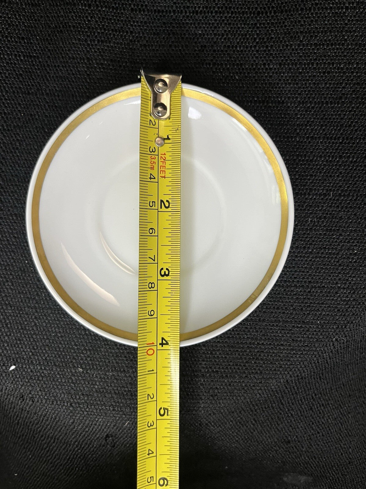 Vintage Real S Paulo Demitasse Saucers Brazil WHITE/SILVER