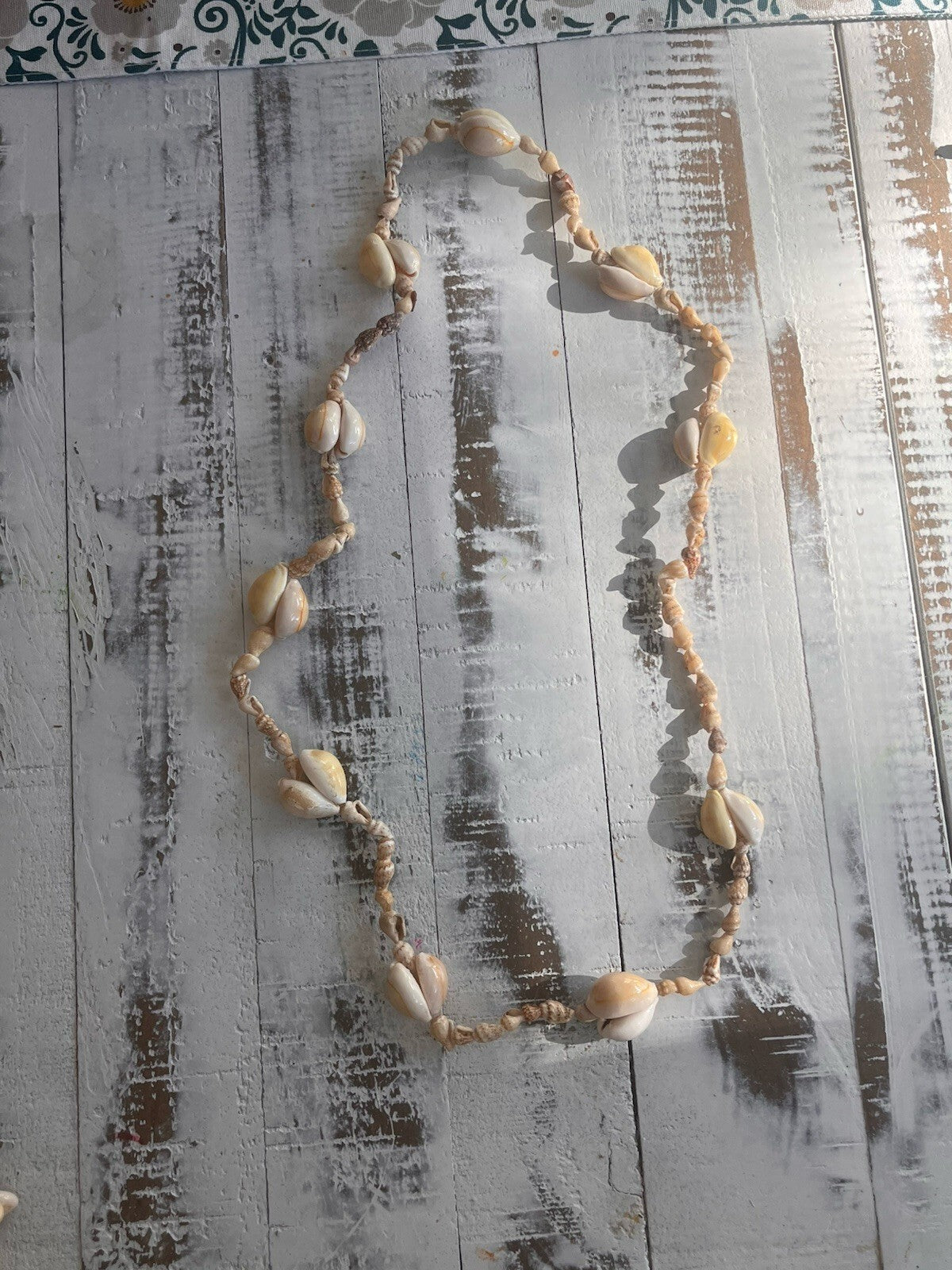 Vintage Sea Shell Necklace Summertime Beach Wear Jewelry. 2 necklaces Cowrie