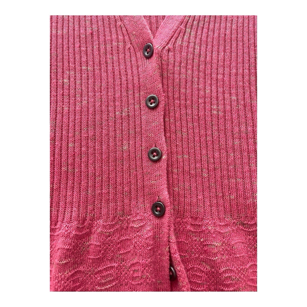 NIC + ZOE Pink Cardigan Size Small Long Sleeve