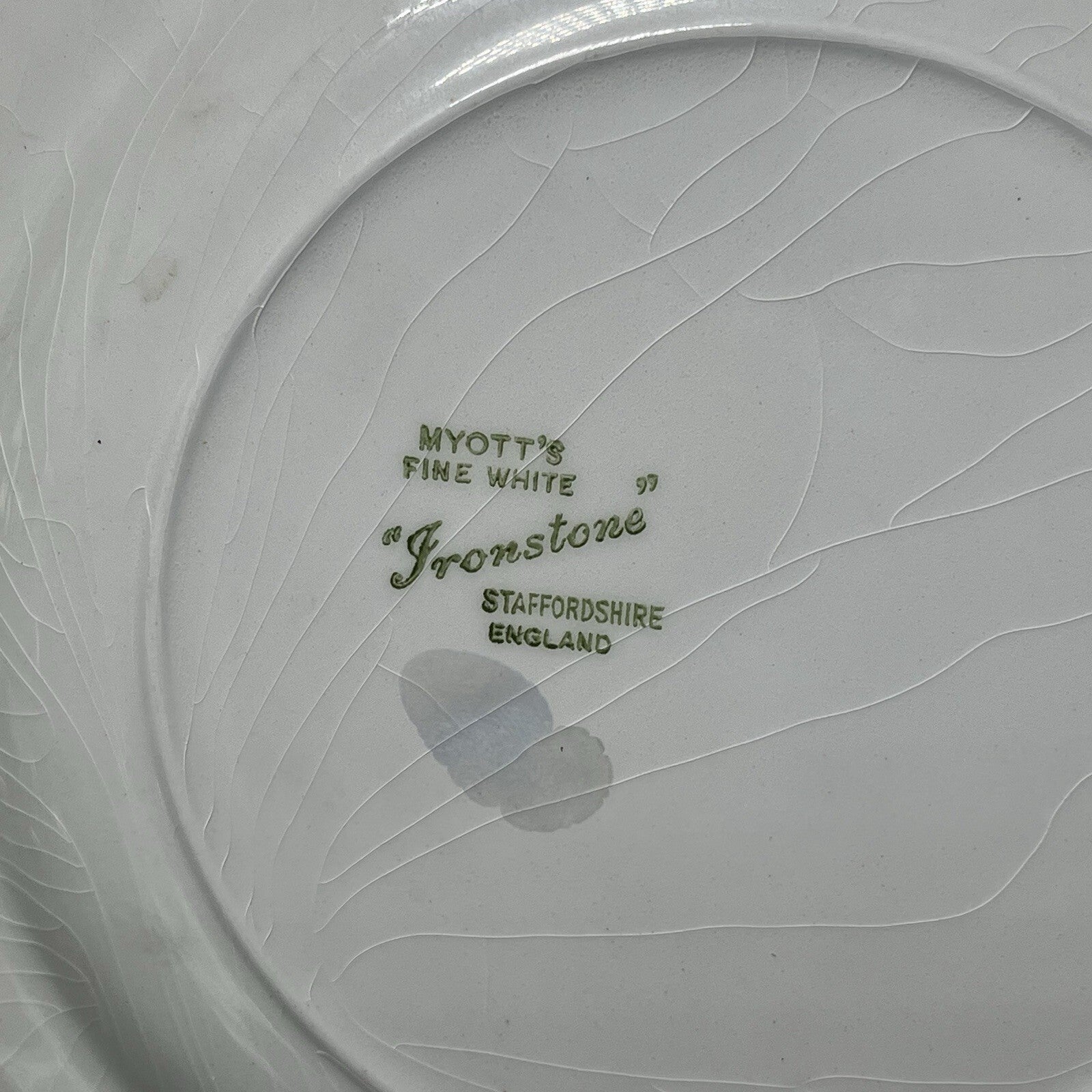 Vintage Niagara Falls Canada Pearlized Plate Gold Trim