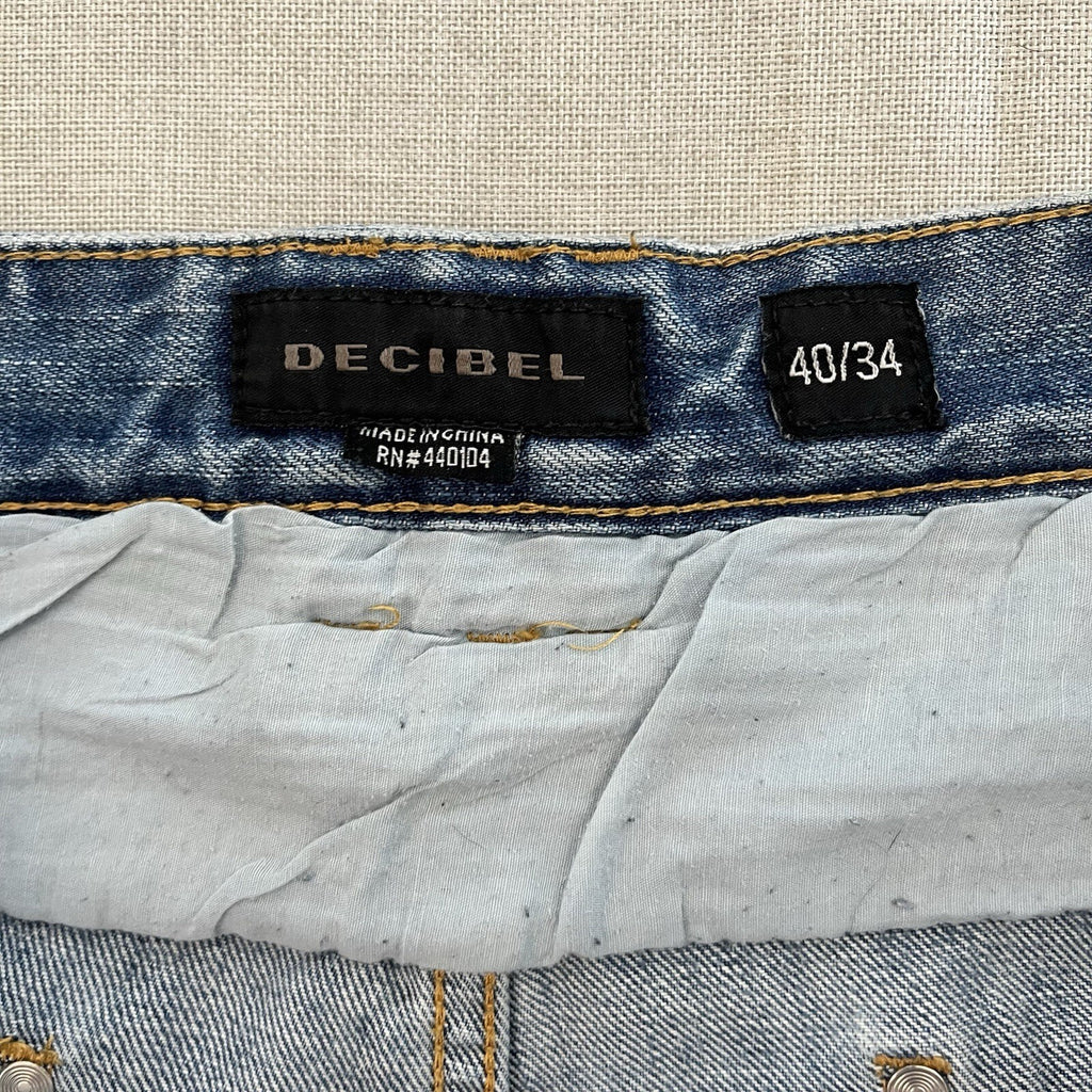 Mens Decibel Jeans 40/34 . Fashionably ripped in extra pockets