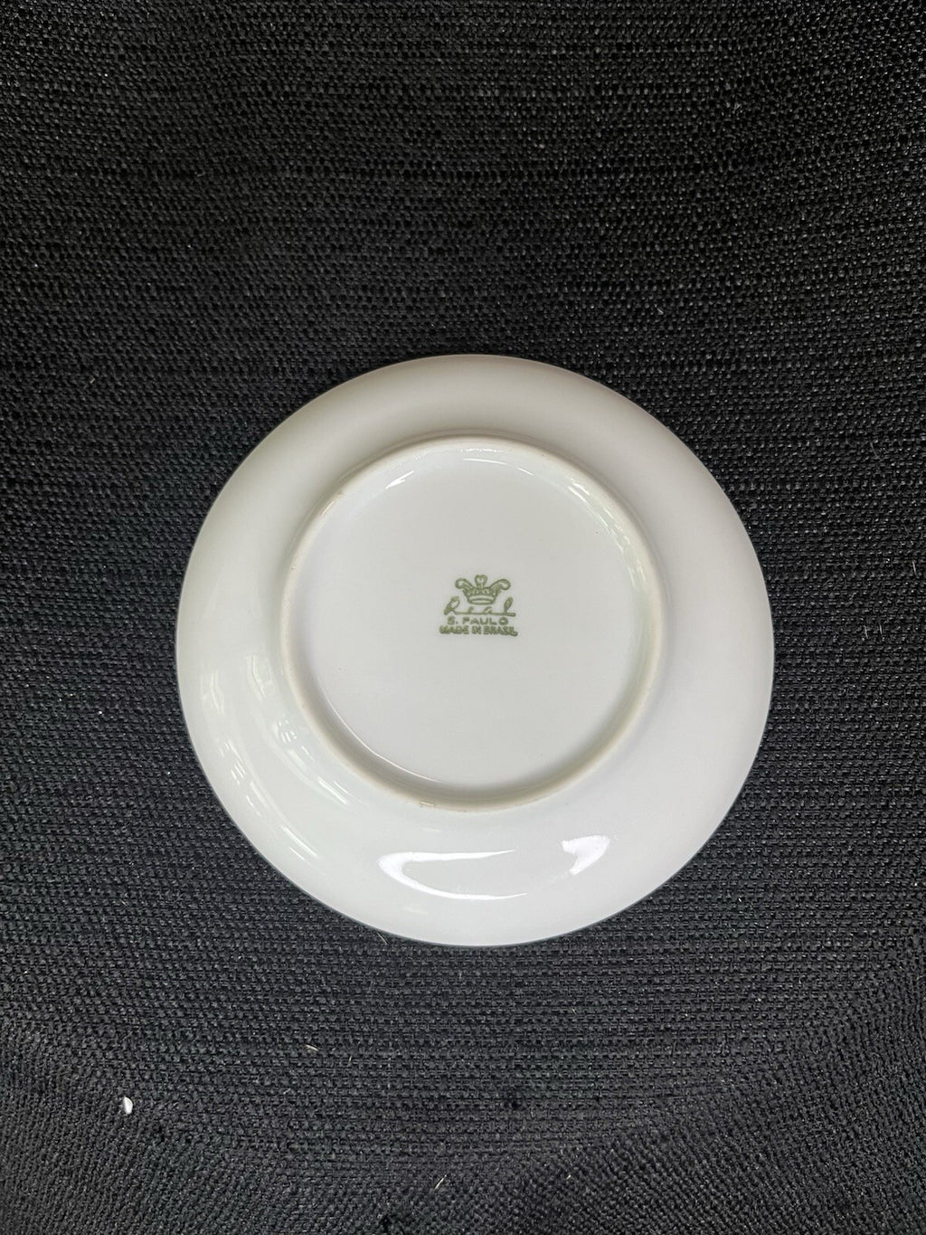 Vintage Real S Paulo Demitasse Saucers Brazil WHITE/SILVER
