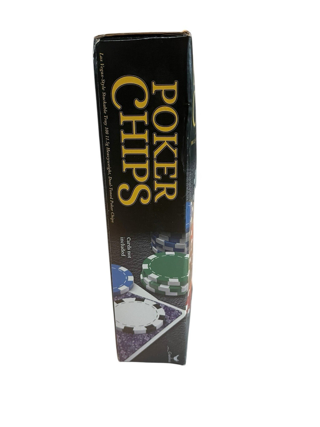 NIB Poker Chips Las Vegas Style Stackable Tray 100 11.5g Heavy Weight NEW