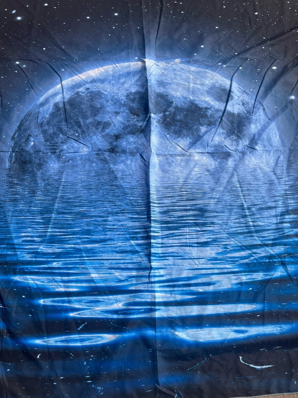 Moon Over Ocean tapestry designed for home decoration