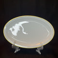 9” Oval Serving Platter PAUL MULLER Selb Bavaria Gold Trim