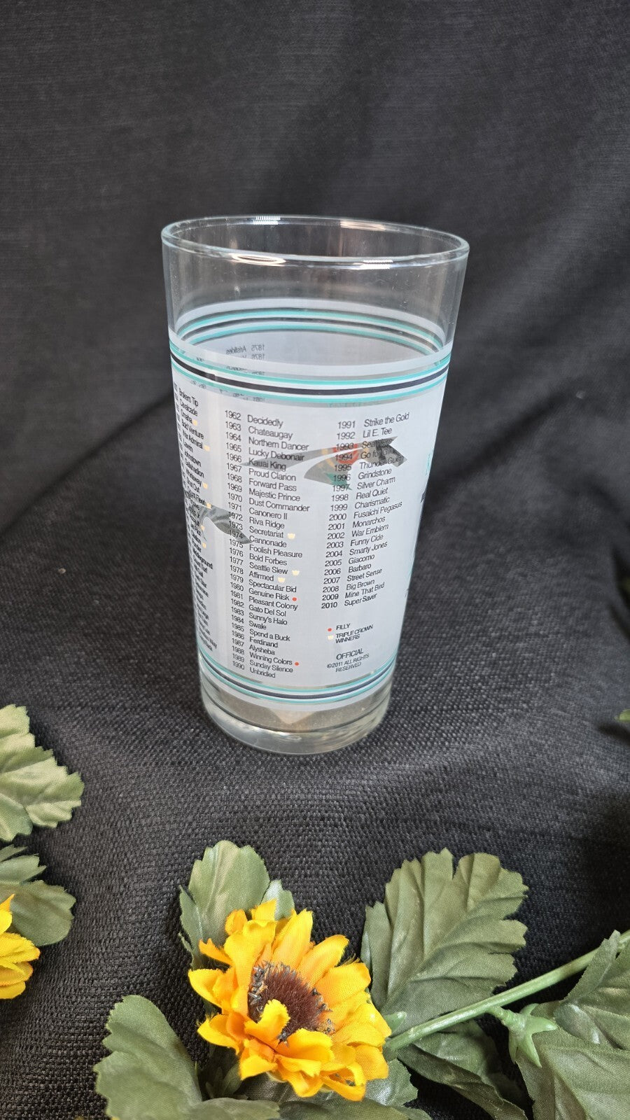 2011 Official Kentucky Derby #137 Mint Julep Souvenir Glass Churchill Downs
