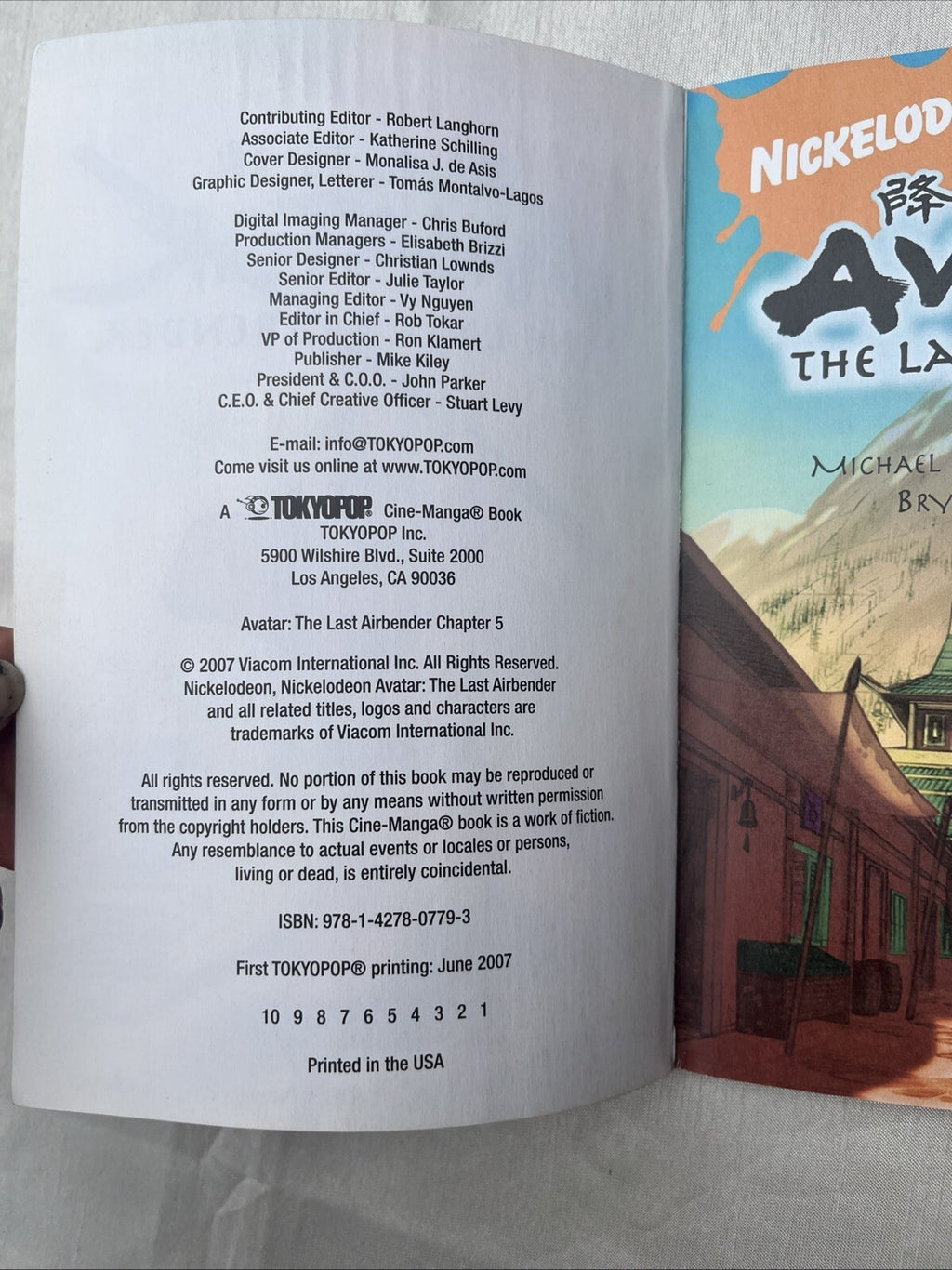 Avatar Airbender Tokyopop Cine-Manga Volume 5