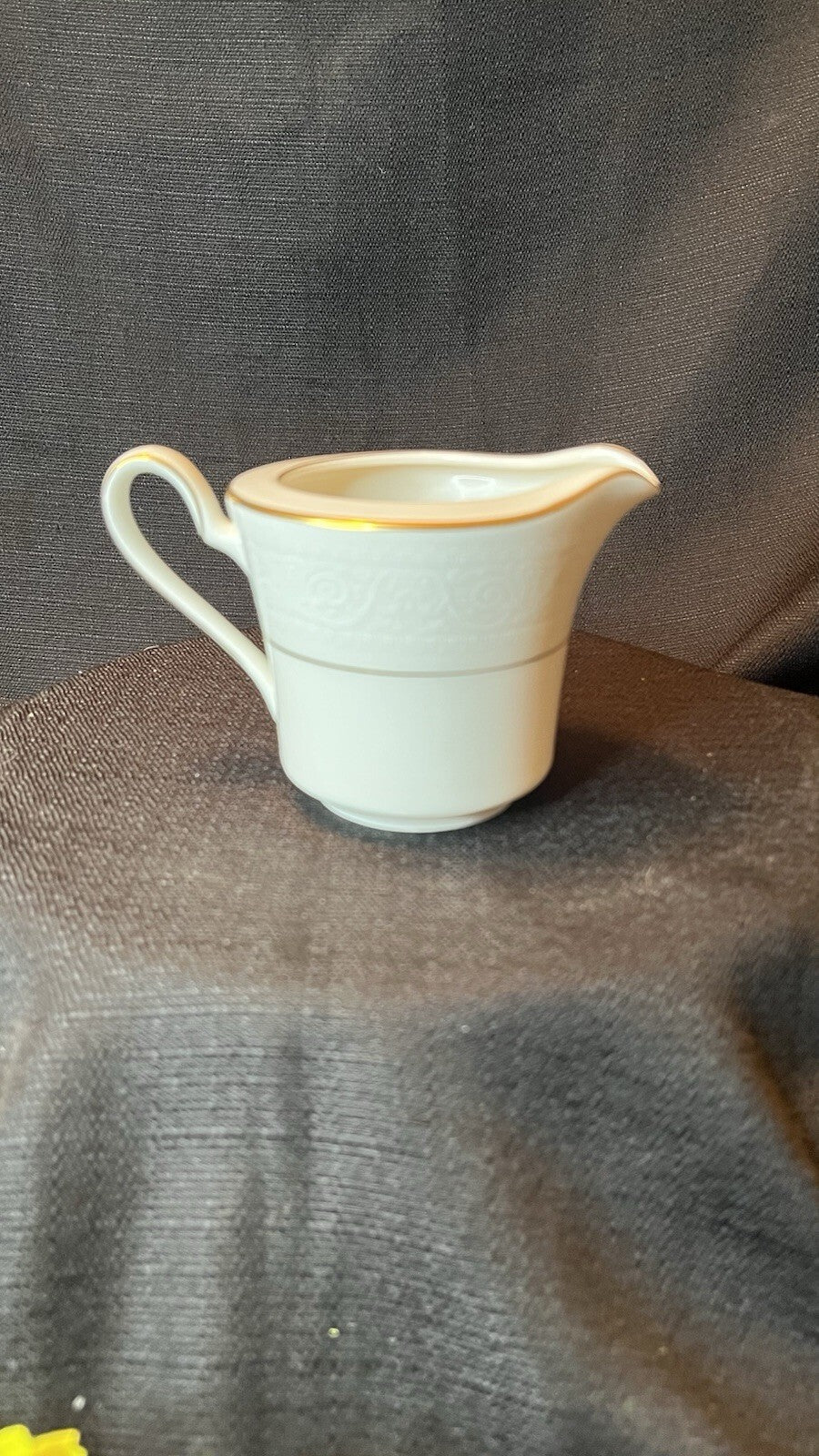 Noritake China Ivory Color Creamer Tulane Pattern 7562