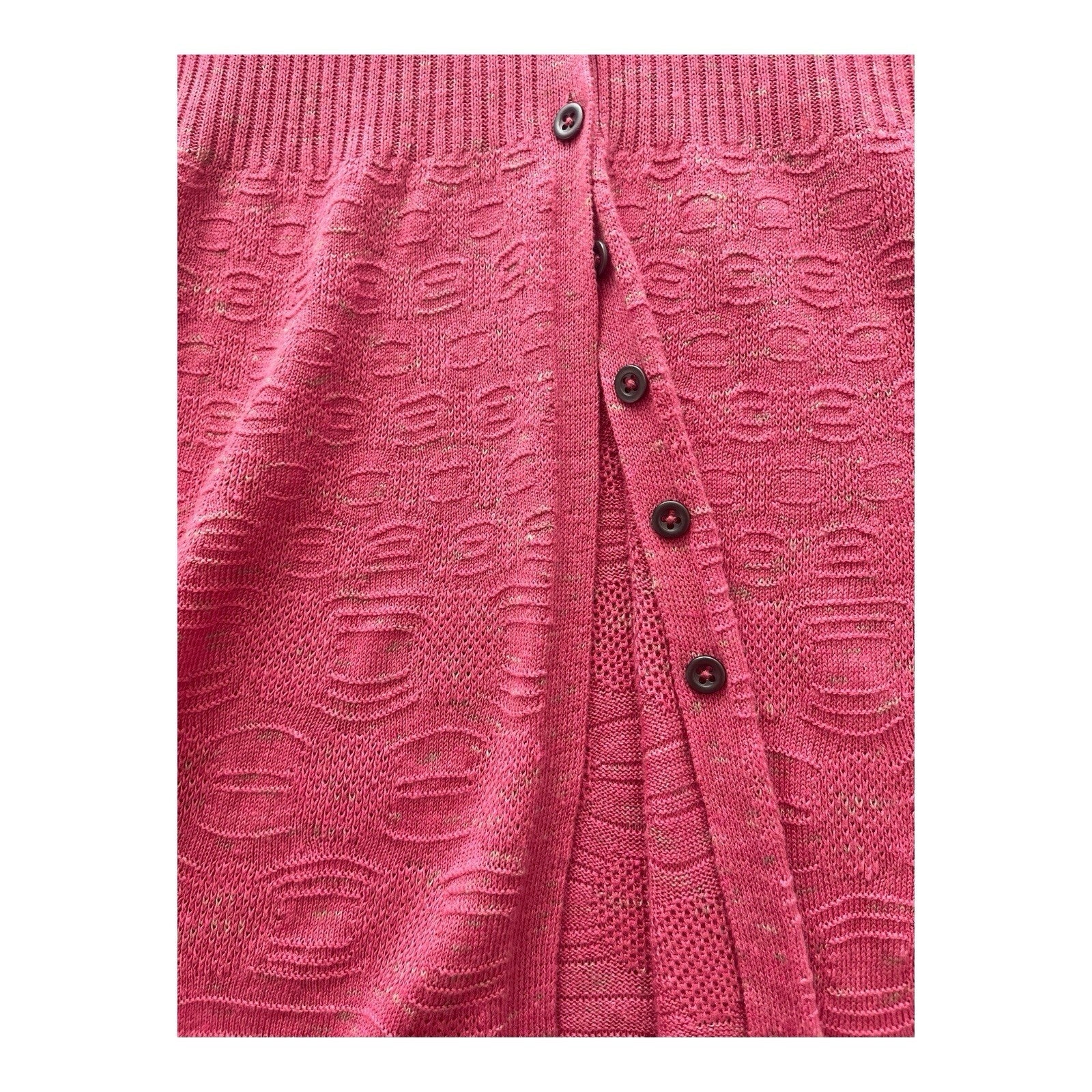 NIC + ZOE Pink Cardigan Size Small Long Sleeve