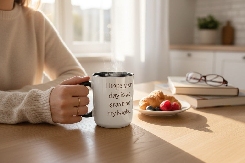 Gift Mug : I hope your day is as great as my boobs