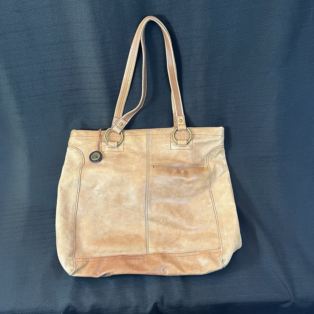 The Sak "Iris" Brown Leather Tote Pre-Owned Condition**not Perfect Condition**