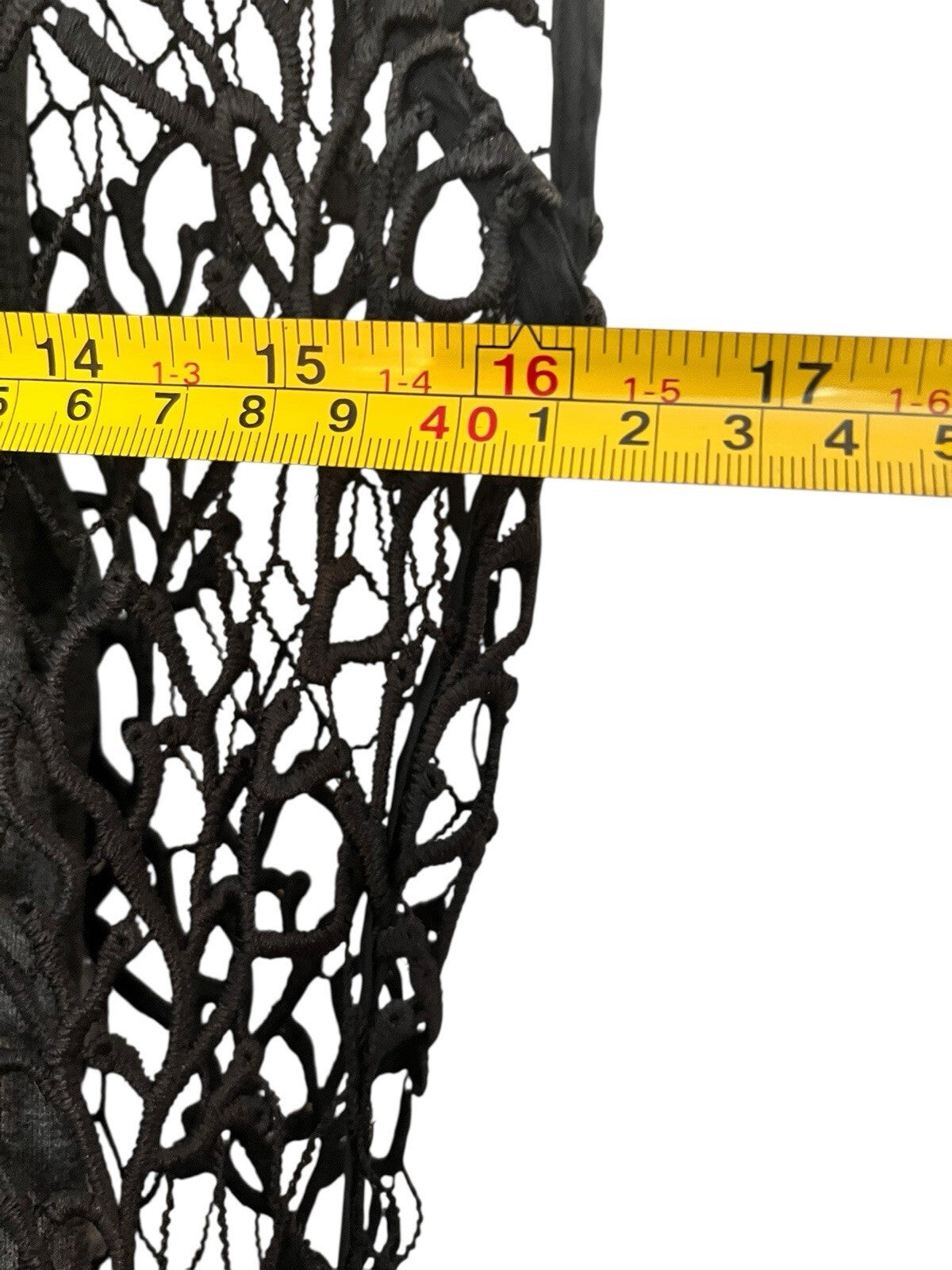 HD in Paris Anthropologie Black Sleeveless Lace Shift Mini Dress Size 12